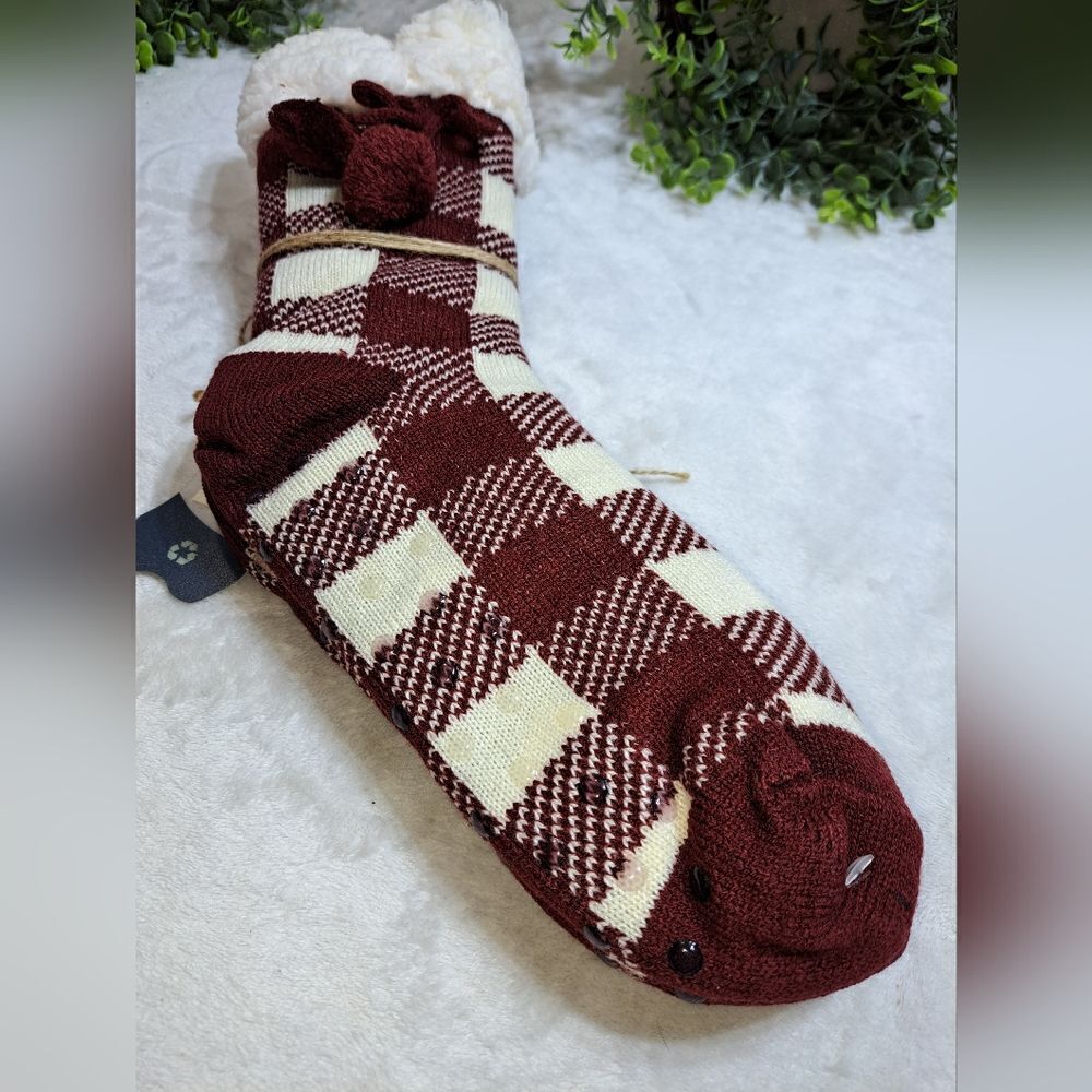 Quagga Faux Sherpa Slippers Sustainable Green Label - Picture 12 of 15